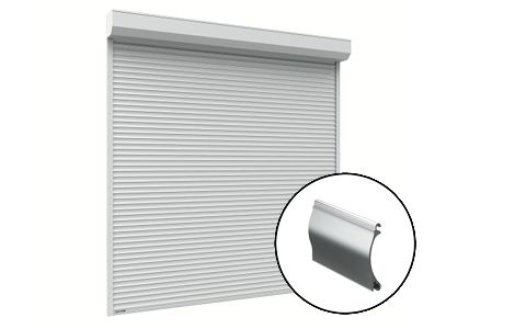 Витринные рольставни из сплошного или решетчатого профиля