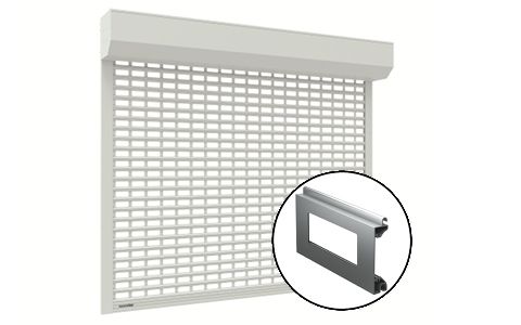 Рольворота из решетчатого профиля RHE78G