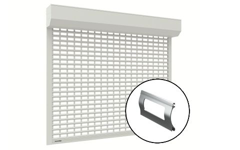 Рольворота из решетчатого профиля RHE84GM