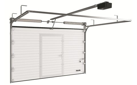 Гаражные секционные ворота с калиткой RSD02